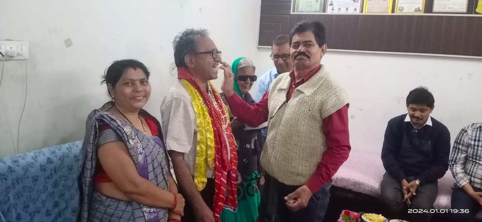 Meghnagar Rotary King Bharatbhai Mistry celebrated his 56th birthday in a different way