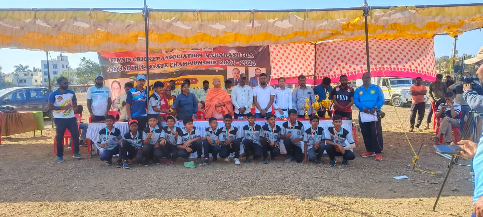 Satara team winner in State Level Tennis Cricket Under 14 Boys and Girls Championship Tournament