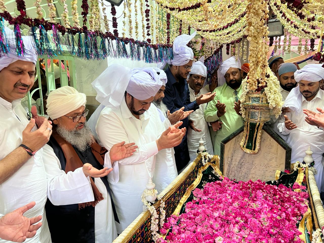 Prayers for peace and harmony were sought: Shahi Chadar brought from Hyderabad.