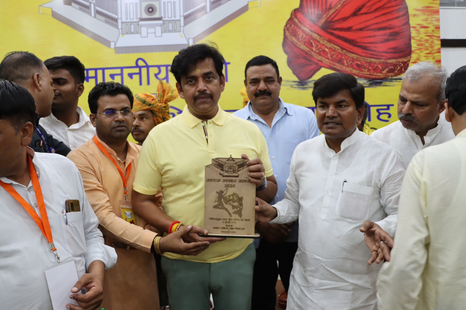 Disabled people were honoured at the Constitution Club of India.