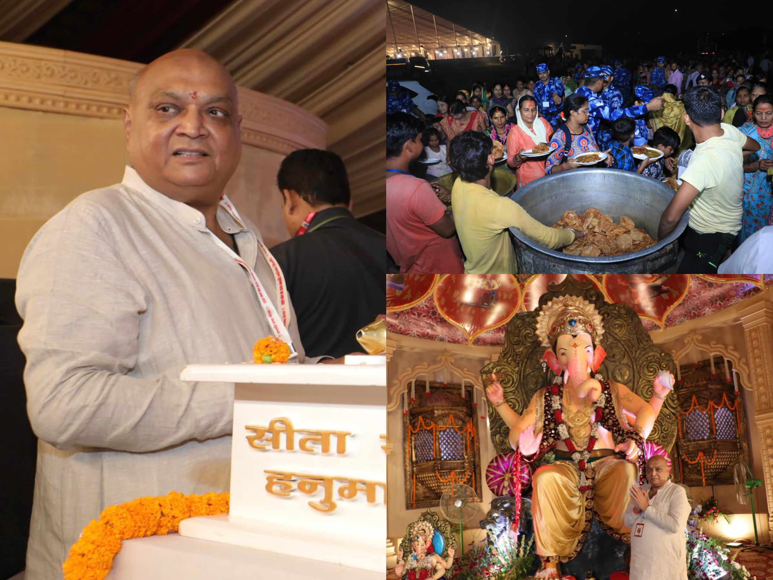 Lalbagh Ka Raja Trust Feeds 10,000 Devotees During Bhandara.