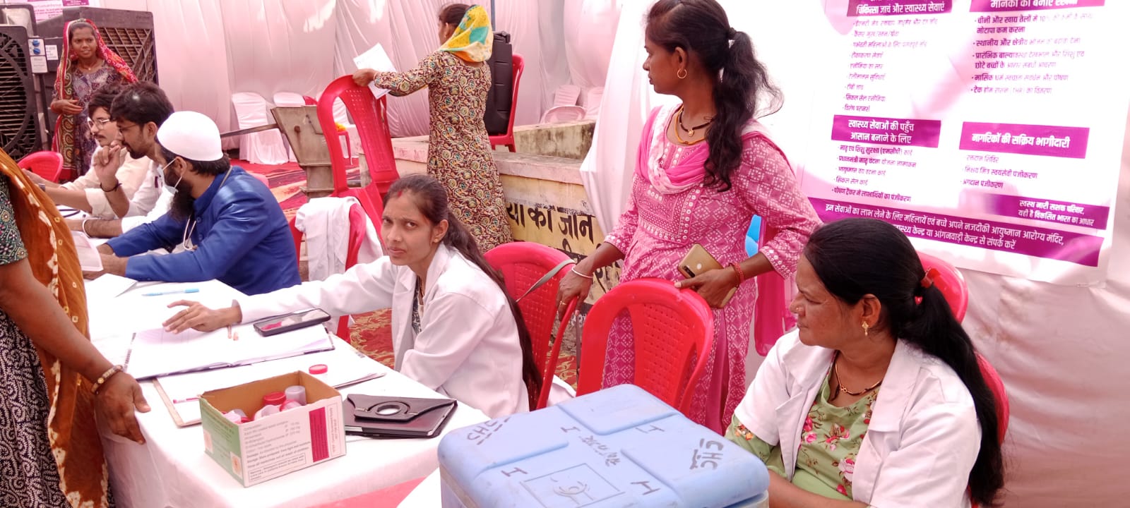 A camp was organized at the Meghnagar Community Health Center as part of the Healthy Women Empowered Family Campaign. - photo 3