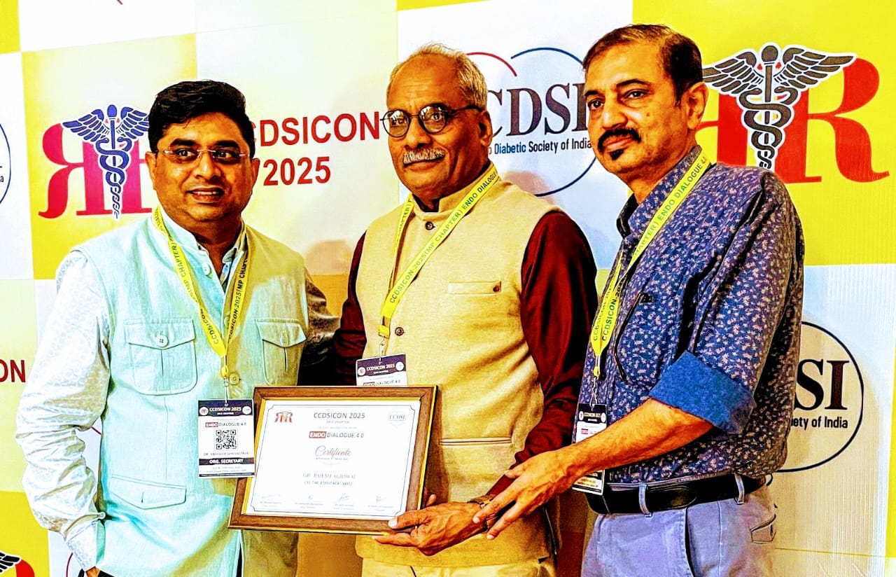 Dr. Rajesh Aggarwal honoured with Life Time Achievement Award
