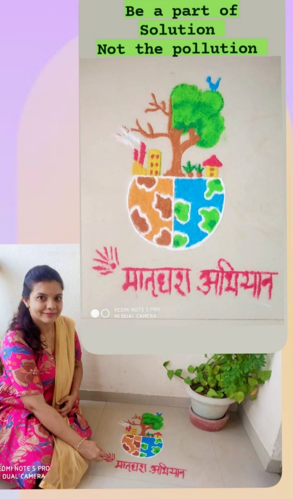 Women gave an effective message of environmental protection through colors - photo 2