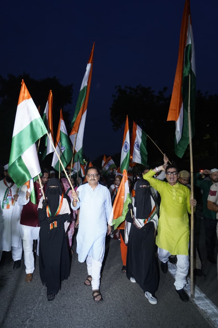 Grand Tiranga Yatra organized by BJP Delhi Minority Morcha in honor of the nation in the Jama Masjid area - photo 3