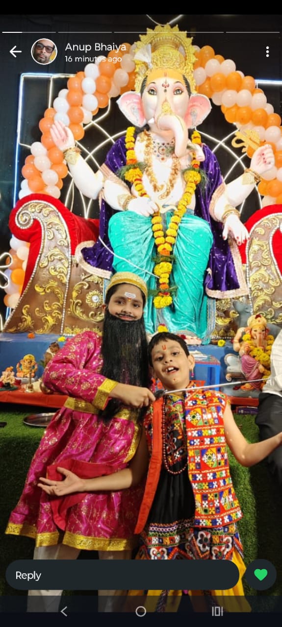 Fancy dress competition was organized at Seth Ganesh Pandal of Jhabua. Children gave attractive presentations in different costumes at Ganesh Pandal. - photo 6