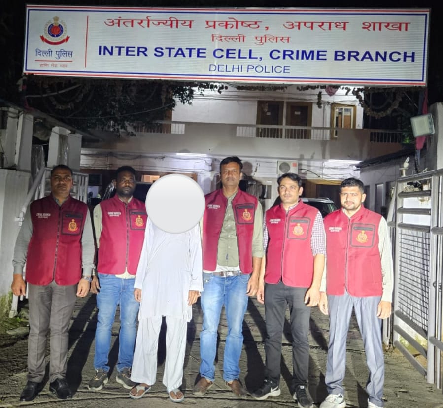 PAROLE JUMPER IN DOUBLE MURDER CASE APPREHENDED BY CRIME BRANCH, DELHI POLICE 