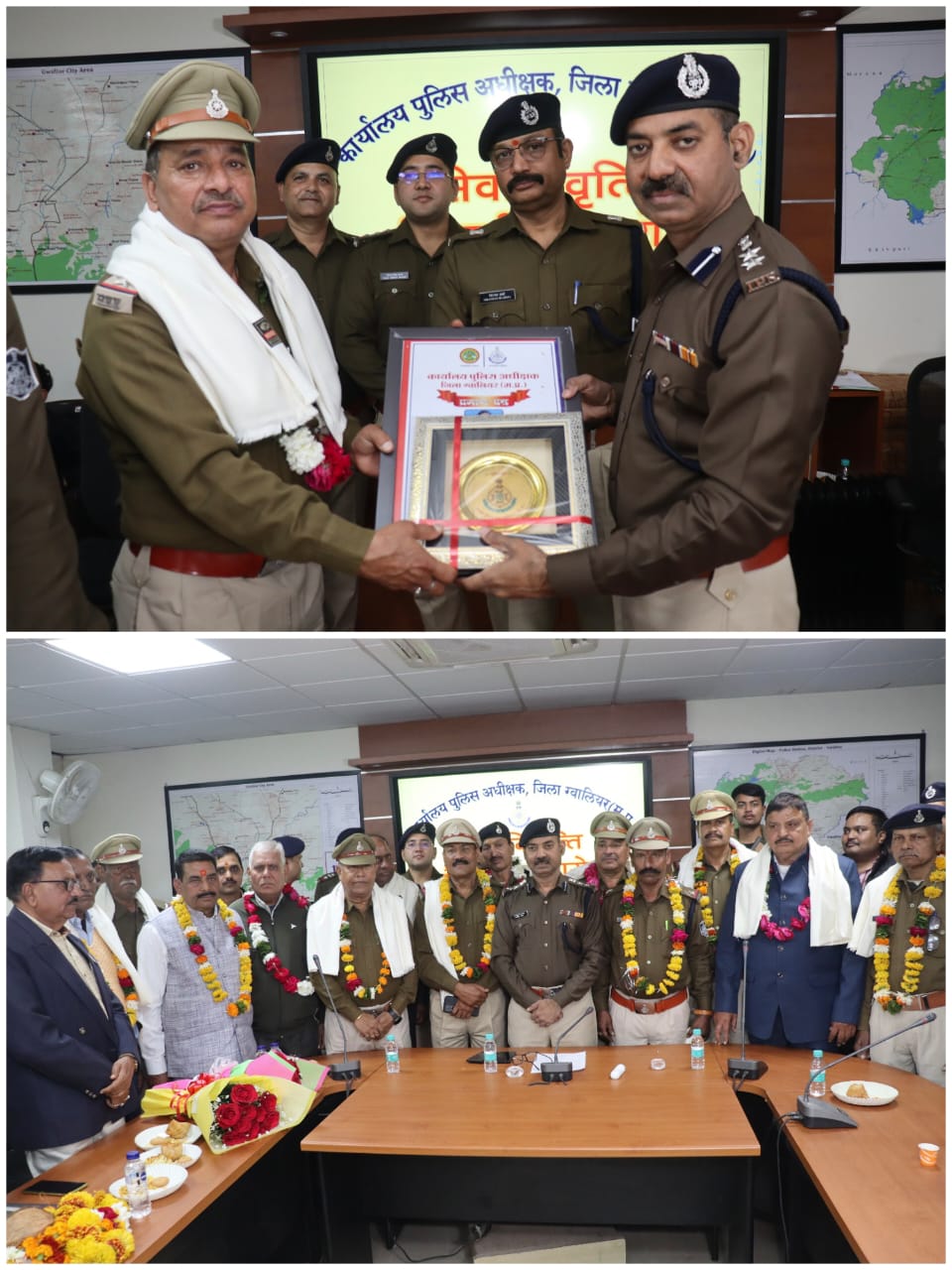 Gwalior Police bid farewell to retired officers - photo 1
