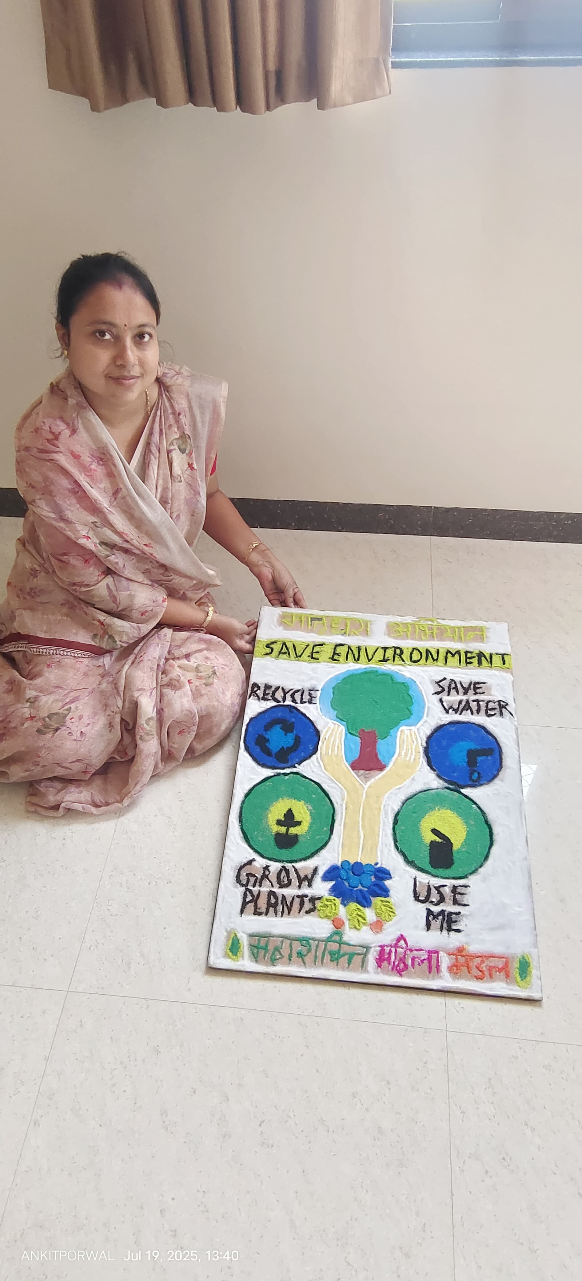 Women gave an effective message of environmental protection through colors - photo 3