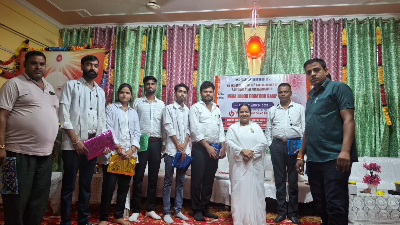 Blood donation camp concluded at Brahma Kumaris Seva Kendra with 31 units of blood donation - photo 1