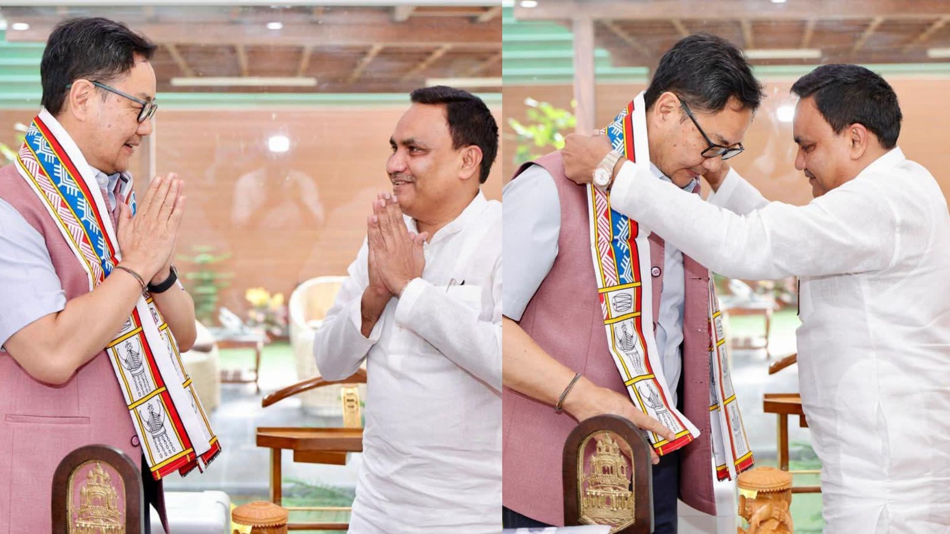 Chhattisgarh Waqf Board Chairman pays courtesy visit to Union Minister Kiren Rijiju in New Delhi