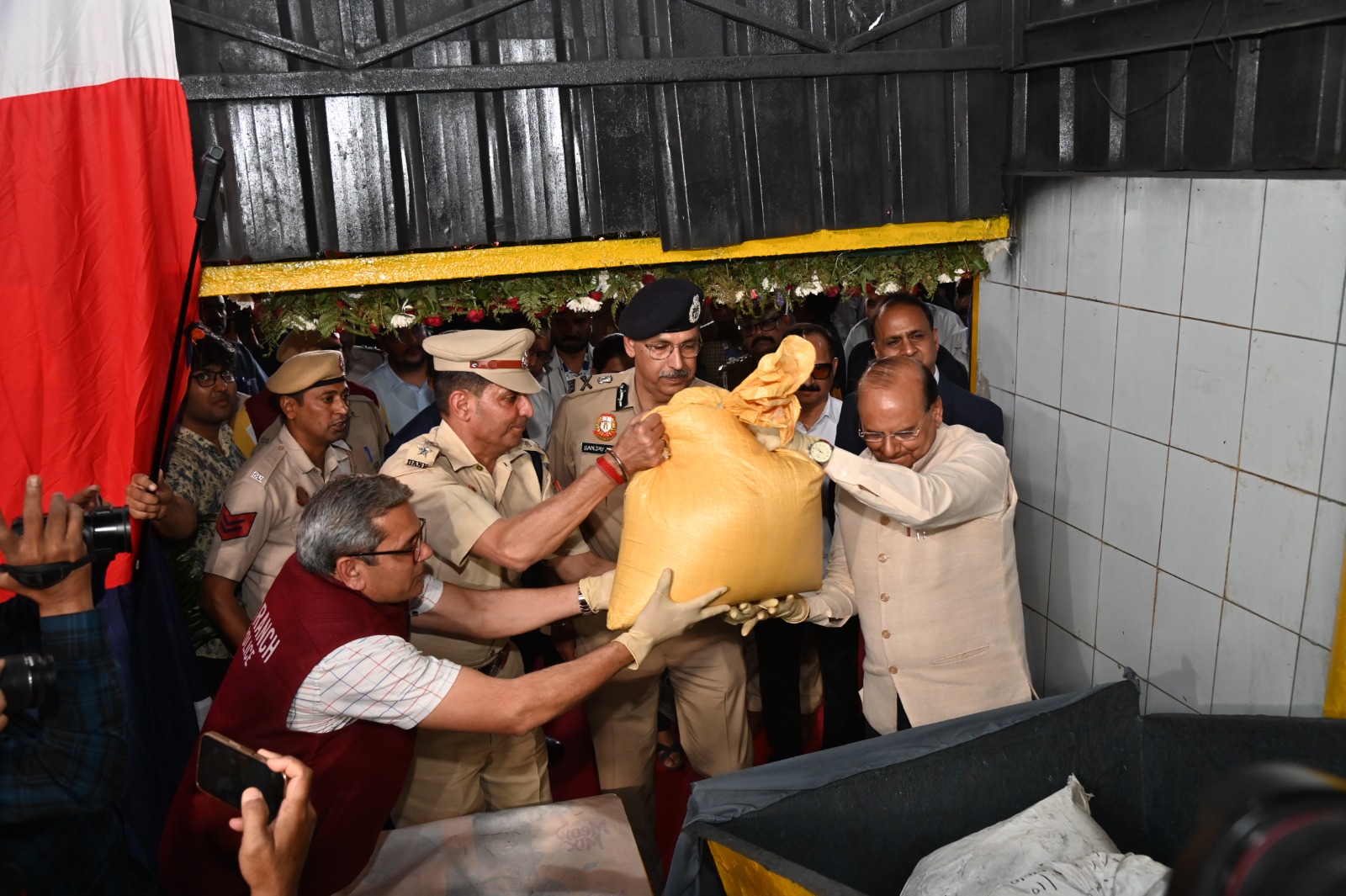 DELHI POLICE CONDUCTED MEGA DRUG DESTRUCTION EVENT  IN PURSUIT OF A DRUG-FREE DELHI BY 2027 - photo 3