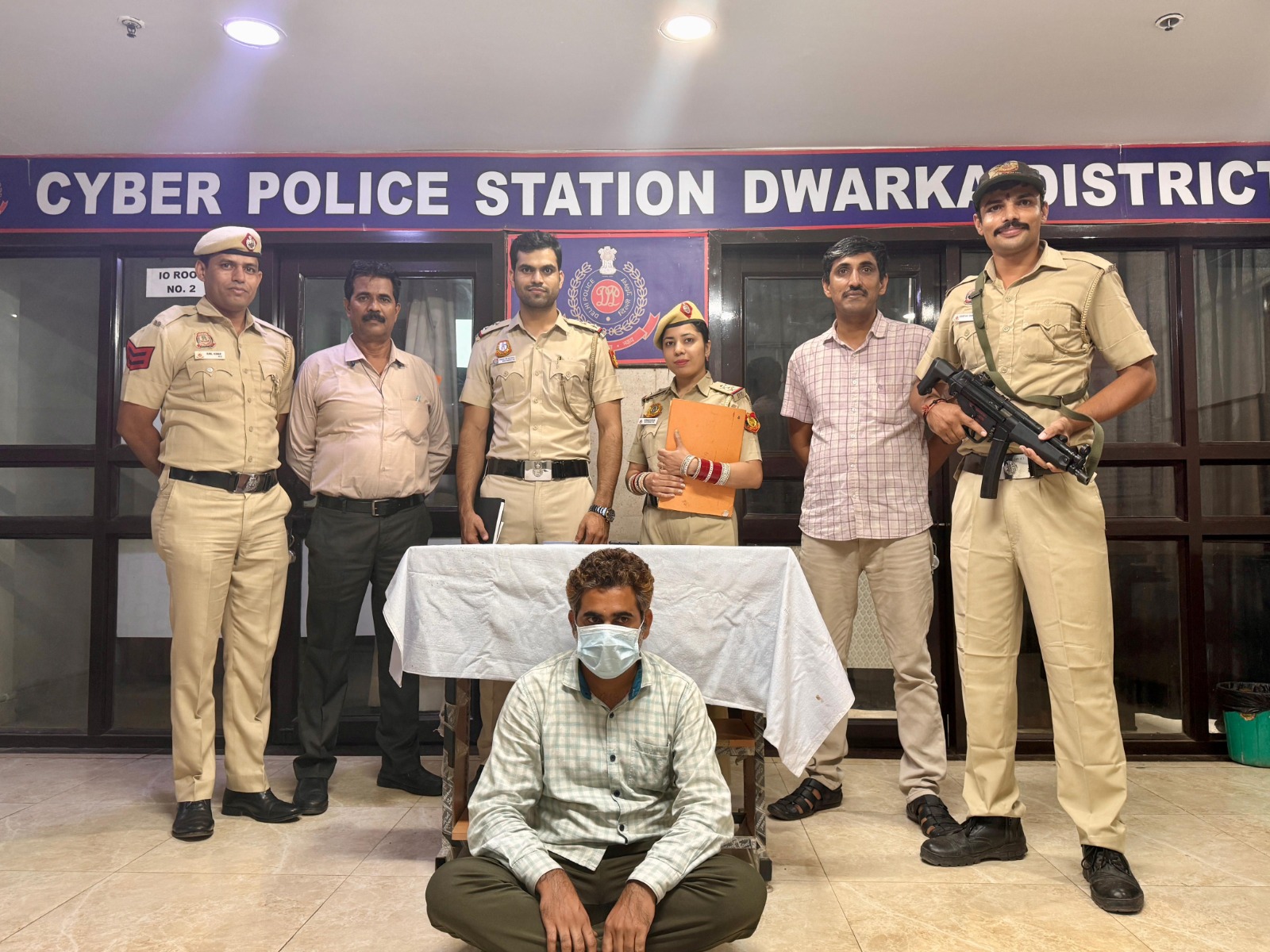 01 CYBER CRIMINAL ARRESTED FROM RAJASTHAN, IN A SPECIAL DRIVE AGAINST CYBER FRAUDSTERS, BY THE TEAM OF PS CYBER, DWARKA DISTRICT.