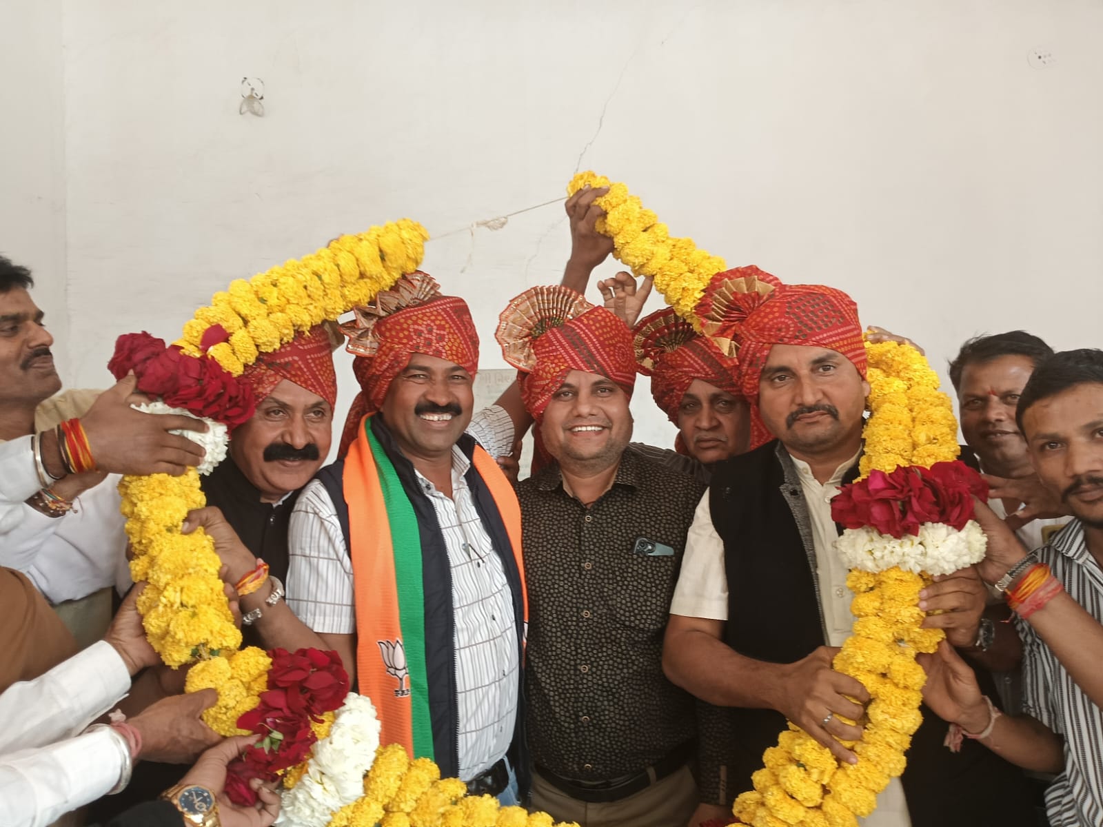 BJP District President Bhanu Bhai Bhuria was accorded a warm welcome in Meghnagar - photo 1