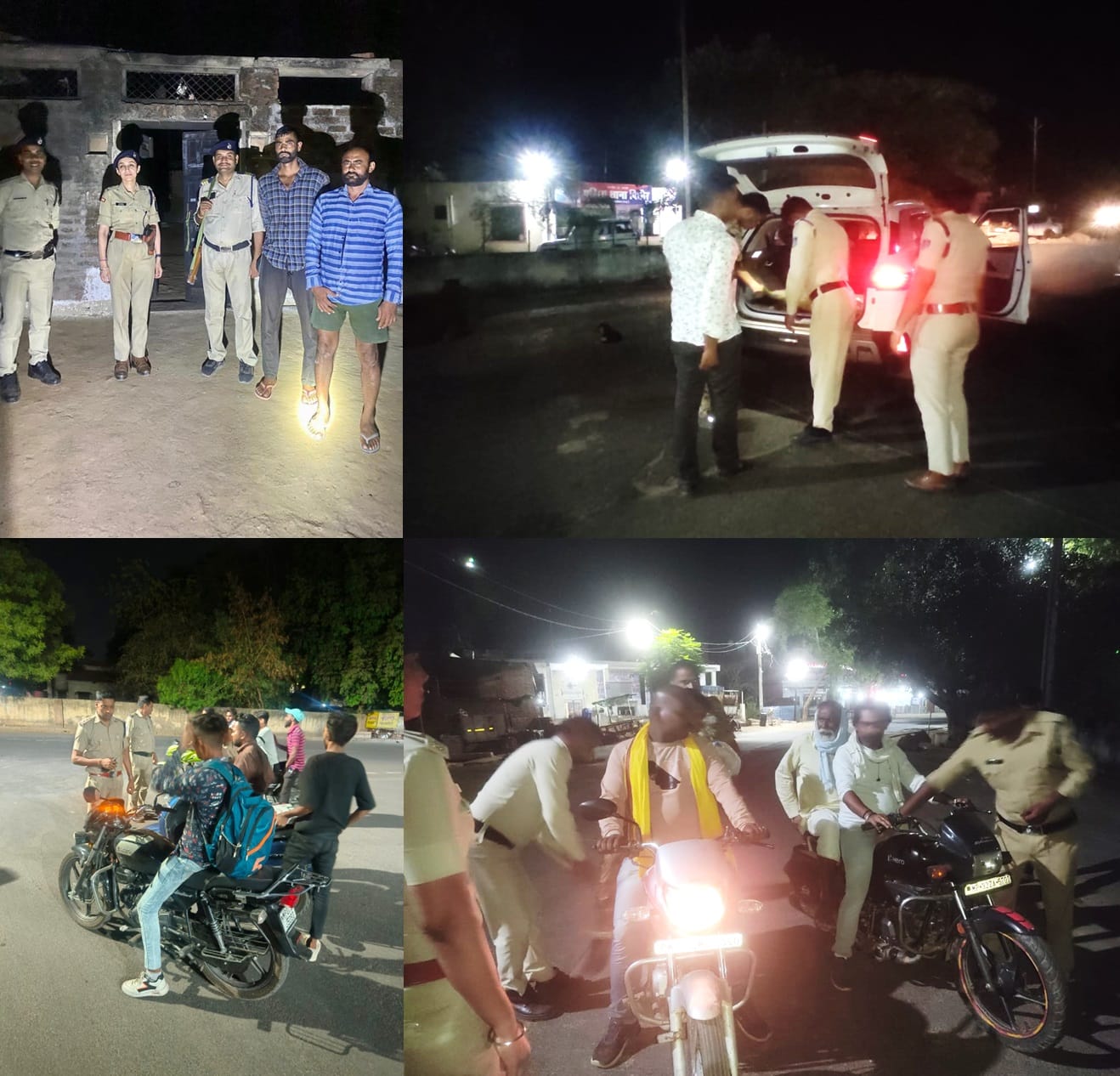 “Combing patrolling” in all the police station areas of the district with the aim of maintaining law and order.